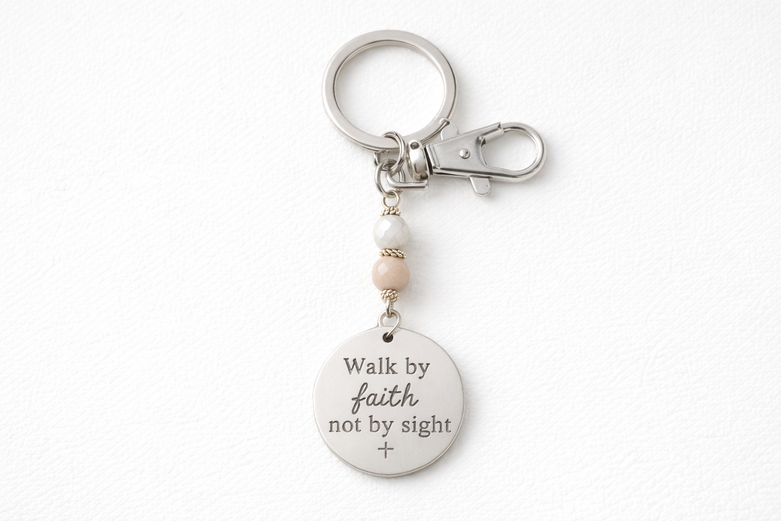 Faith-Inspired Keychain